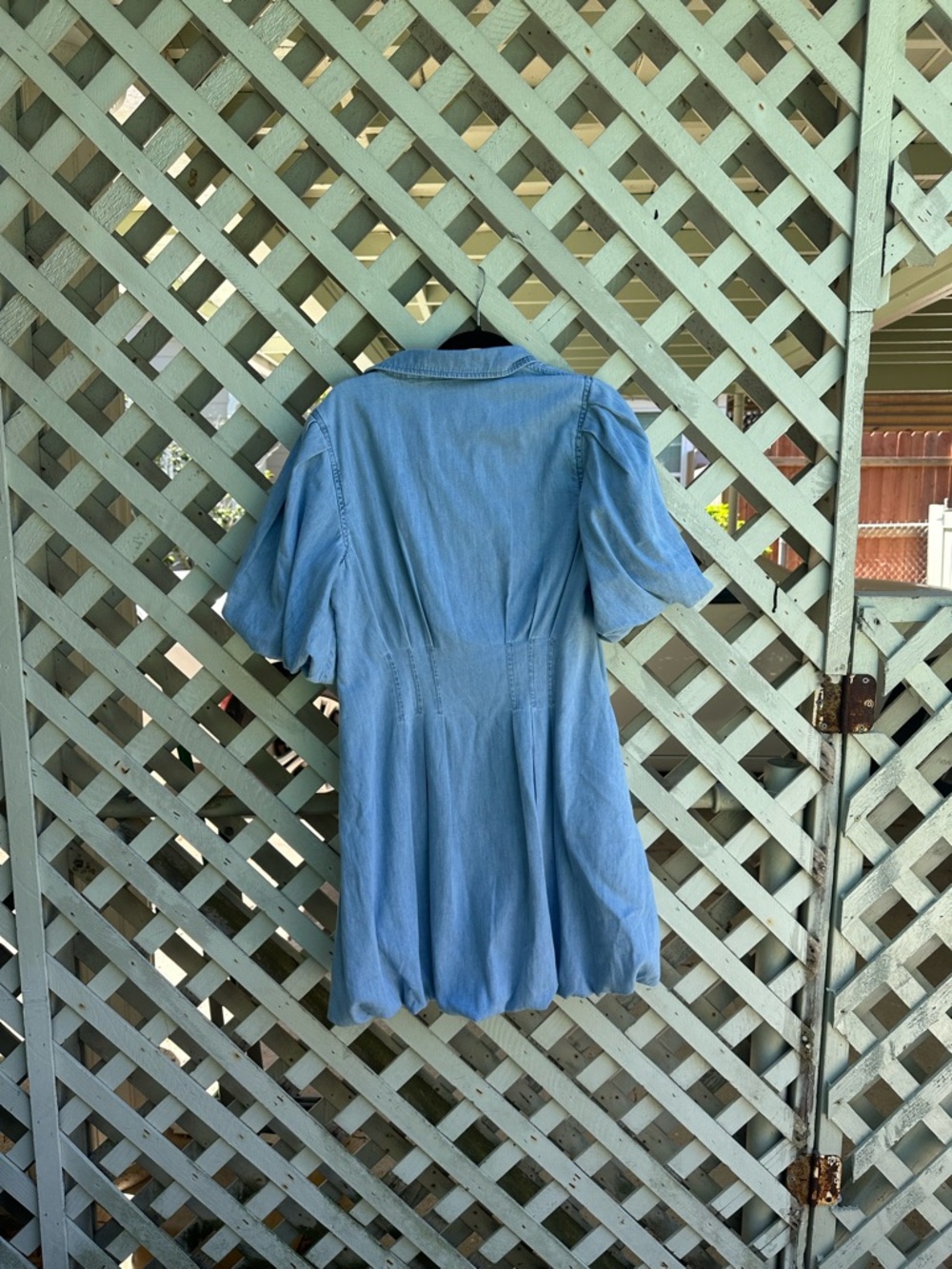 Gap Denim Bubble Mini Shirtdress - Picture 5 of 5